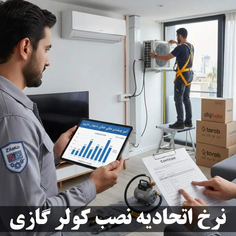 نرخ اتحادیه نصب کولر گازی